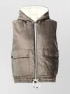 Brunello Cucinelli Chenille Vest With Drawstring Hem And Hood