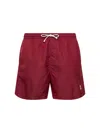 Brunello Cucinelli Comfortable Swim Shorts Featuring Pockets In Red