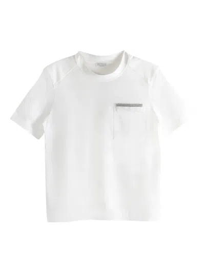 Brunello Cucinelli Chest-pocket T-shirt In White