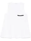 Brunello Cucinelli Chest-pocket Tank Top In White