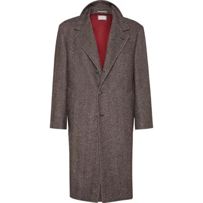 BRUNELLO CUCINELLI BRUNELLO CUCINELLI CHEVRON FLANNEL COAT