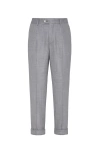 Brunello Cucinelli Timeless Chino Trousers With Pockets In Medium Grey