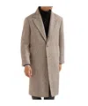 Brunello Cucinelli Chevron-pattern Single-breasted Coat In Multi