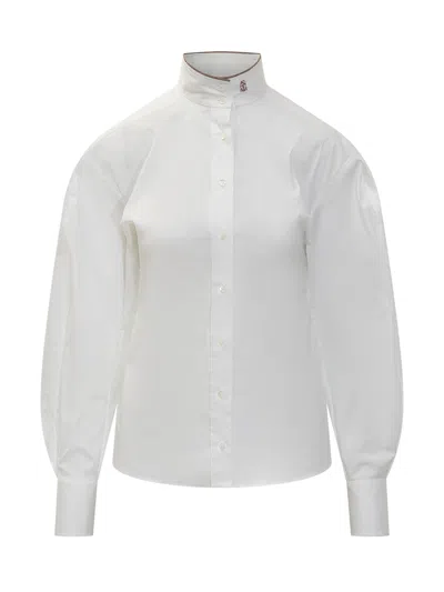 Brunello Cucinelli Chic Shirt With Elegant Collar - Fw25 In White