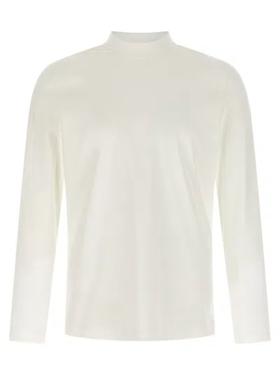 BRUNELLO CUCINELLI CHIMNEY NECK T-SHIRT WHITE