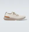 Brunello Cucinelli Knitted Sneakers In Beige