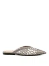 BRUNELLO CUCINELLI MULES FLAT WITH EMBROIDERY