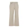 Brunello Cucinelli Twill Trousers In Neutrals