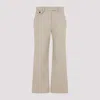 Brunello Cucinelli Embellished Cropped Chino Trousers In Coloniale