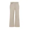 Brunello Cucinelli Chino Cropped Pants Women In Neutral
