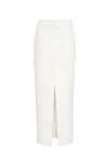 Brunello Cucinelli Midi Length Wrap Skirt With Back Pocket In Panama
