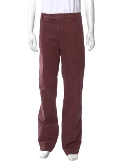 Pre-owned Brunello Cucinelli Chinos In Burgundy
