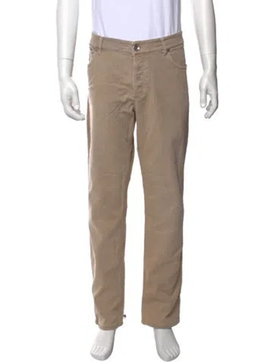 Pre-owned Brunello Cucinelli Chinos In Neutral