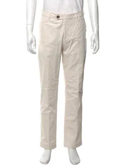 Pre-owned Brunello Cucinelli Chinos In Neutral