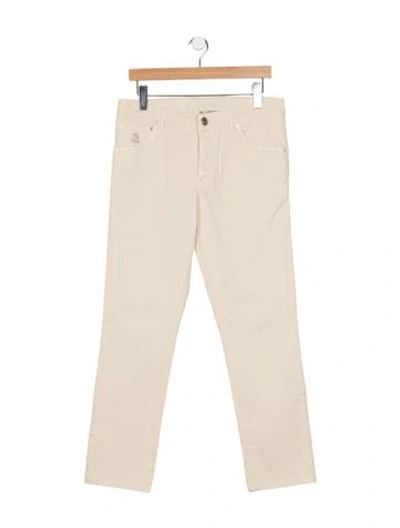 Pre-owned Brunello Cucinelli Chinos In Neutral