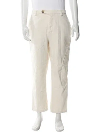Pre-owned Brunello Cucinelli Chinos In White