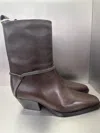 Brunello Cucinelli Chunky Heel Short Boots In Brown
