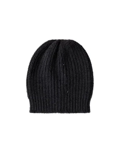 Brunello Cucinelli Chunky Knit Beanie In Black