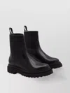 Brunello Cucinelli Chunky Sole Ankle Boots In Black