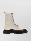 Brunello Cucinelli Monile Ankle Boots In Gray