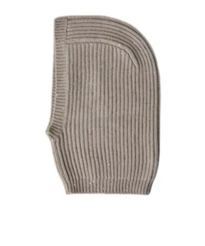 Brunello Cucinelli Chunky-knit Balaclava In Gray
