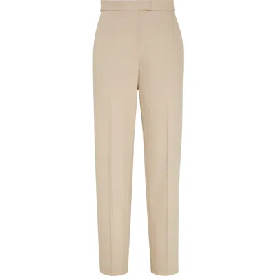 Brunello Cucinelli Cigarette Trousers In Beige