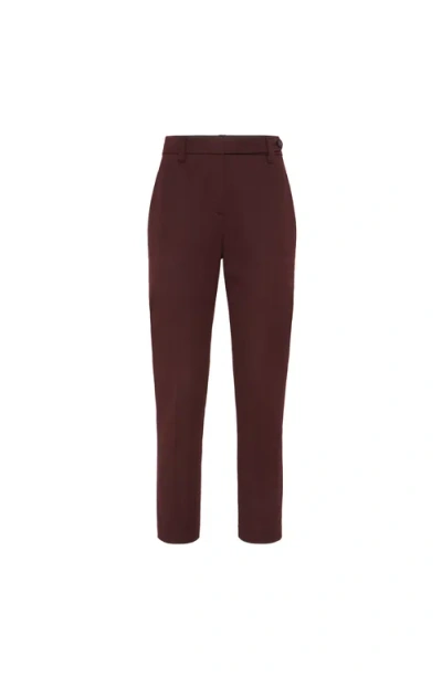 Brunello Cucinelli Cigarette Trousers With Monili