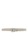Brunello Cucinelli Calfskin Belt In Grey