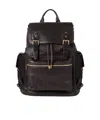 Brunello Cucinelli Leather Backpack Adjustable Straps In Black