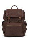 Brunello Cucinelli Nubuck Backpack In Brown