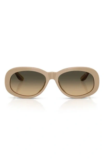 Brunello Cucinelli Claire 55mm Gradient Irregular Sunglasses In Brown