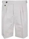 Brunello Cucinelli Bermuda Trousers With Pleats And Cuffs
