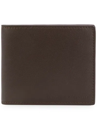 Brunello Cucinelli Classic Bifold Wallet In Brown