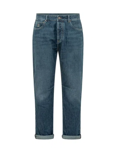 Brunello Cucinelli Classic Denim Jeans In Blue