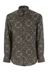 Brunello Cucinelli Paisley Print Cotton Shirt
