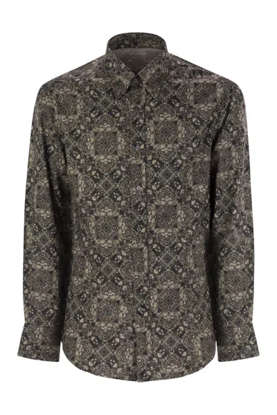 BRUNELLO CUCINELLI BRUNELLO CUCINELLI CLASSIC EASY FIT COTTON SHIRT