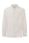 Brunello Cucinelli Classic Easy Fit Cotton Shirt In White