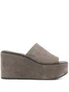 Brunello Cucinelli Brown Wedges With Almond Toe In Brown