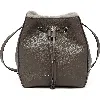 Brunello Cucinelli Leather Monili-detail Bucket Bag In Mud