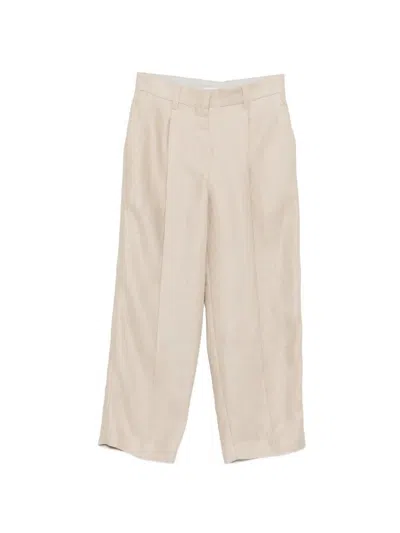 Brunello Cucinelli Classic Pants In Sand