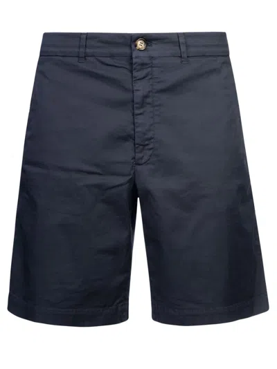 Brunello Cucinelli Classic Plain Trouser Shorts In Navy
