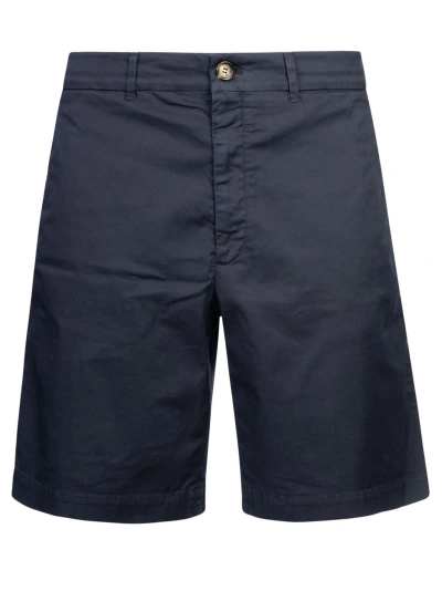 Brunello Cucinelli Classic Plain Trouser Shorts In Navy