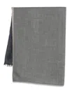 Brunello Cucinelli Classic Scarf In Gray
