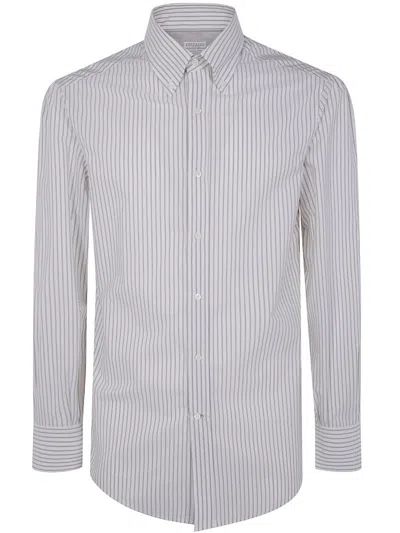 Brunello Cucinelli Classic Shirt Clothing In White