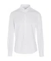 Brunello Cucinelli Spread-collar Long-sleeve Shirt In White