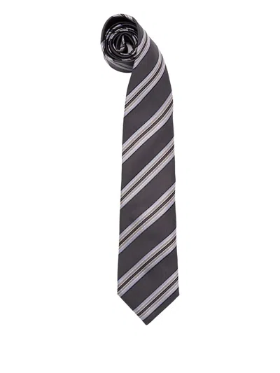 Brunello Cucinelli Classic Tie In Neutral