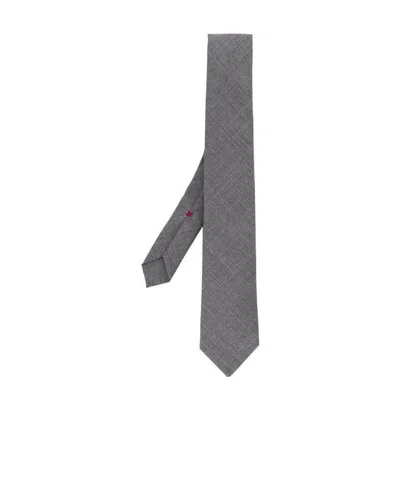 Brunello Cucinelli Classic Tie In Gray
