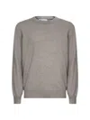 Brunello Cucinelli Clay Cashmere Crewneck Sweater<br/> In Gray