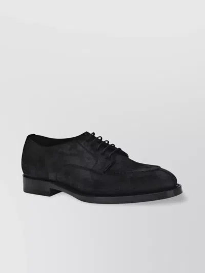 Brunello Cucinelli Suede Lace-ups In Black