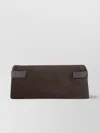 Brunello Cucinelli Women Suede Leather Clutch Bag
